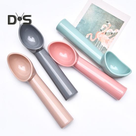 1 Set Food Grade Ice Cream Scoop Cold Resistant Plastic Watermelon Fruit Ball Spoon Dessert Scoop