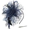 Girls Hoop Bridal Elastic Design Feather Hair Floral Hairpin Flower Headdress