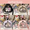 Cartoon Transparent Capybara Shoulder Bag Backpack Adjustable Strap Shoulder