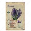Frisch geschnittene Blumen Vintage Metallblechschild Wandplakette für Floristen Garten Hinterhof Café Familiengeschenk Dekoration N