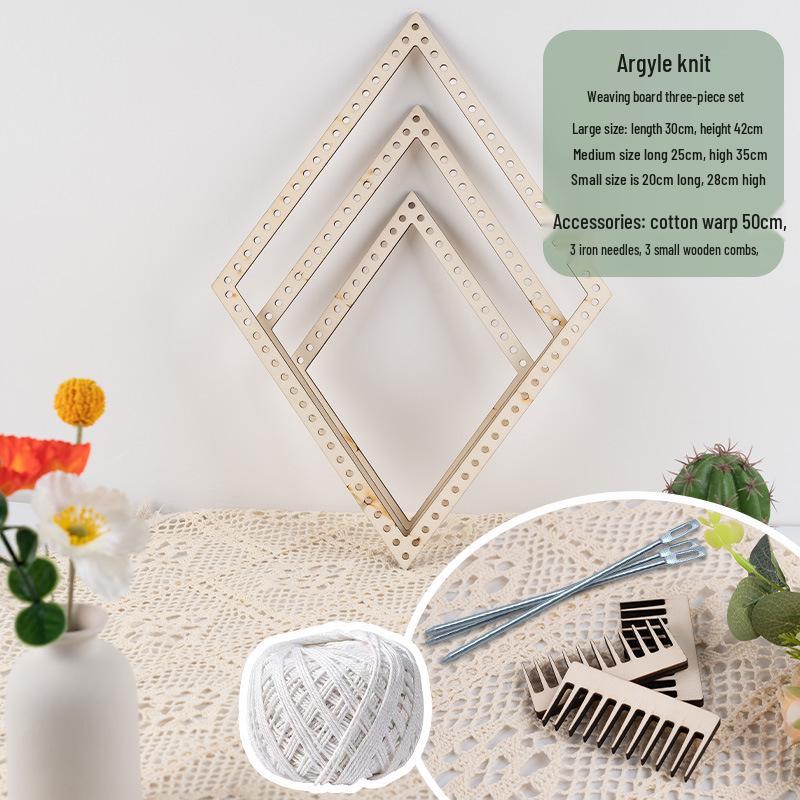 Children's Art Area Wool Knitting Board - DIY Weaving Material Kit for Kindergarten & Large Class Teaching