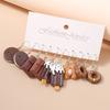 5 Pairs Cartoon Ice Cream Cookie Chocolate Donut Earrings for Women Girls 3D Food Dangle Earrings Kids Jewelry Gifts