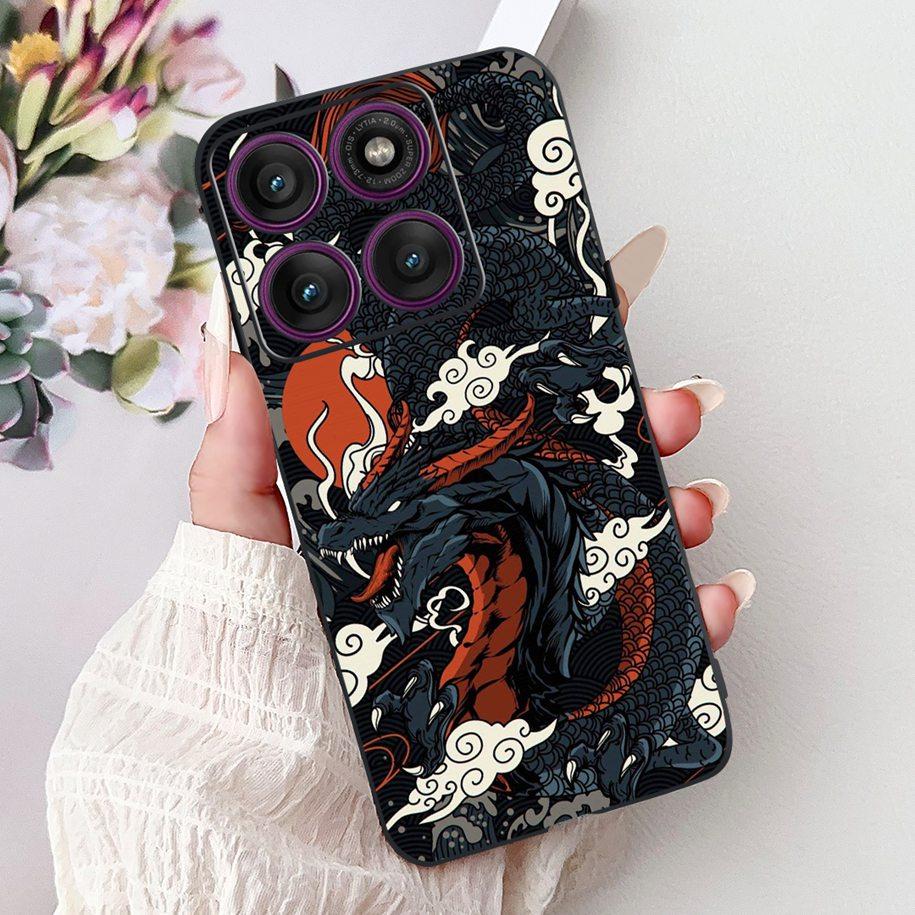 For Cover Motorola Moto Edge 60 Case Moto Edge 60 Pro Phone Cases Cool Dragon Carp Silicon Funda For Moto Edge60 Fusion 60s Capa