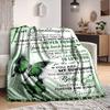 1Pc Grandma'S Love Granddaughter Flannel Blanket, Soft And Comfortable, Casual Warm, Camping Travel, Christmas, Halloween Xmas Gift. G153