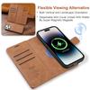 2 in 1 Detachable Card Solt Magnetic Wallet Leather Case For iPhone 16 Pro Max 15 Plus 14 13 12 Flip Bag Business For Magsafe