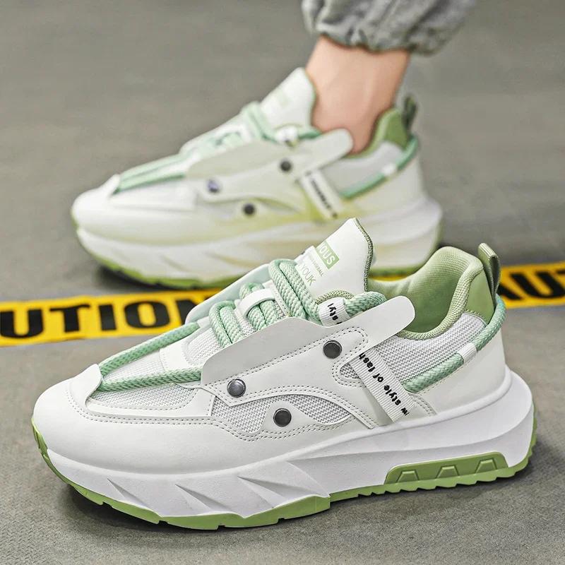 

2024 Summer Transparent Mesh Thick Soled Sports and Leisure Shoes with Soft Soles and Soft Surfaces,Trendy Student Running Shoes 44 чорний