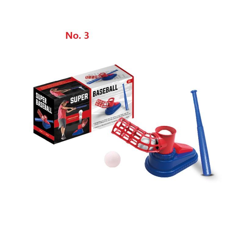 Children's Indoor Sports Outdoor Sports Fitness Baseball Launcher Toy Set