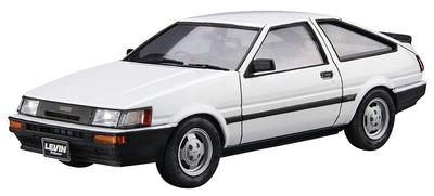 Aoshima Bunka Kyozai Scala La Serie di Modelli di Auto 85 Toyota AE85 Corolla Levin 1500SR 1985 Modello in Plastica 1/24 N.