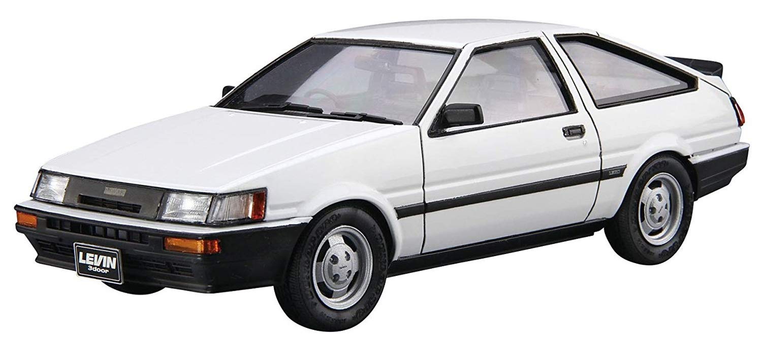 

Aoshima Bunka Kyozai Масштаб Серия Моделей Автомобилей 85 Toyota AE85 Corolla Levin 1500SR 1985 Пластиковая Модель 1/24 №