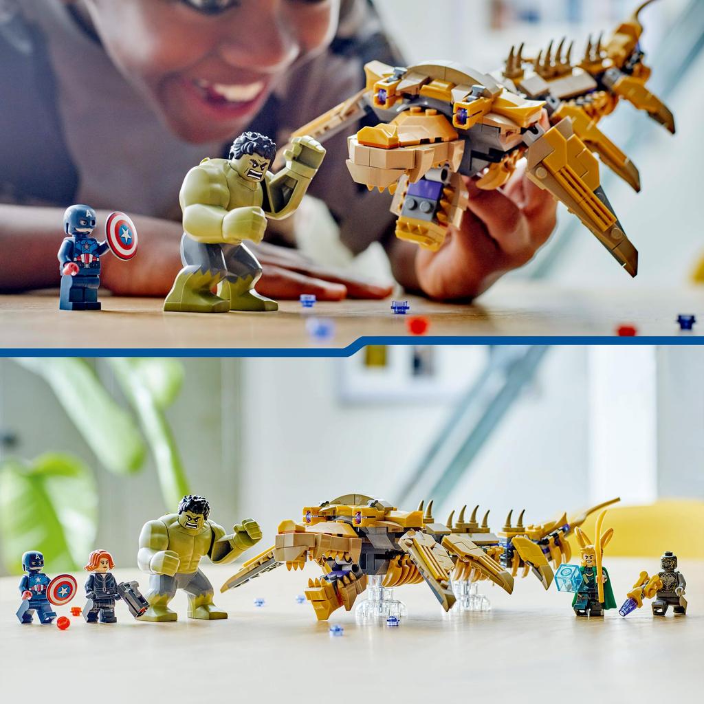 LEGO Marvel Avengers and Leviathan Battle Toy Birthday Present Block Boys Girls Children 7 Years Old 8 Years Old Elementary School Students Marvel