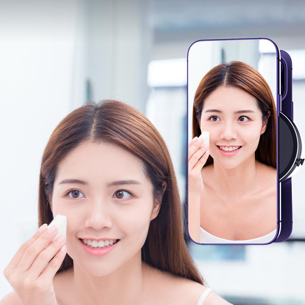 Vacuum Adsorption Suction Cup Car Phone Holder 360 Rotation Magnetic Hands-Free Shower Phone Stand for iPhone 15/14/13/12