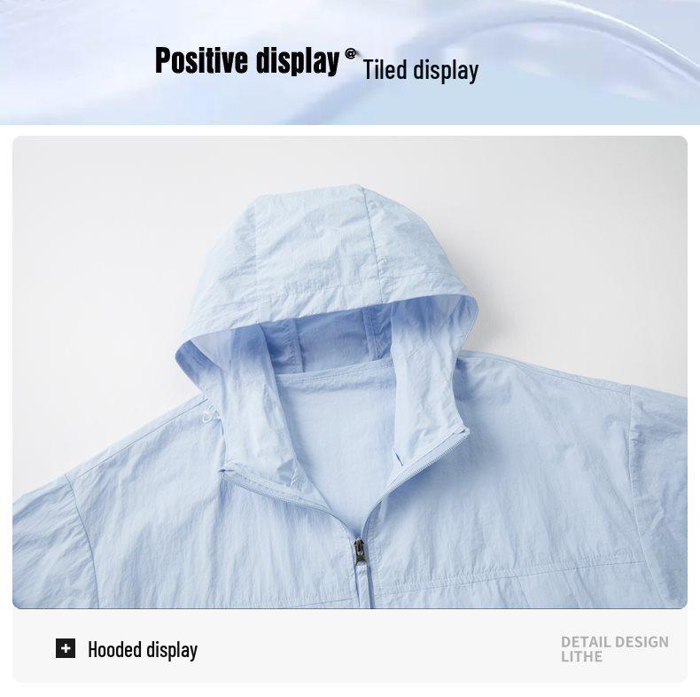 Traje deportivo casual de verano para hombre: Conjunto de seda helada transpirable con protección solar.