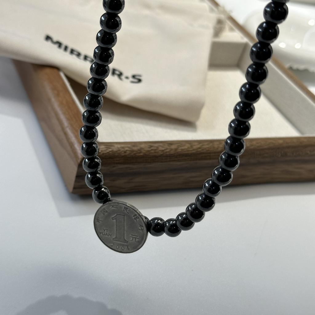 Hot Selling Creative Gift 8mm Round Bead Magnetic Necklace Magnet Necklace