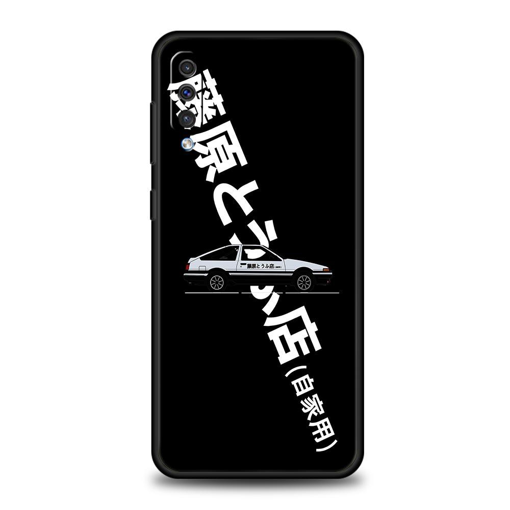 Initial D Car Phone Case for Samsung Galaxy A56 A36 A26 A16 A34 A24 A42 A22 A20 A12 A40 A30 A10 5G Soft TPU Cover Shell Fundas