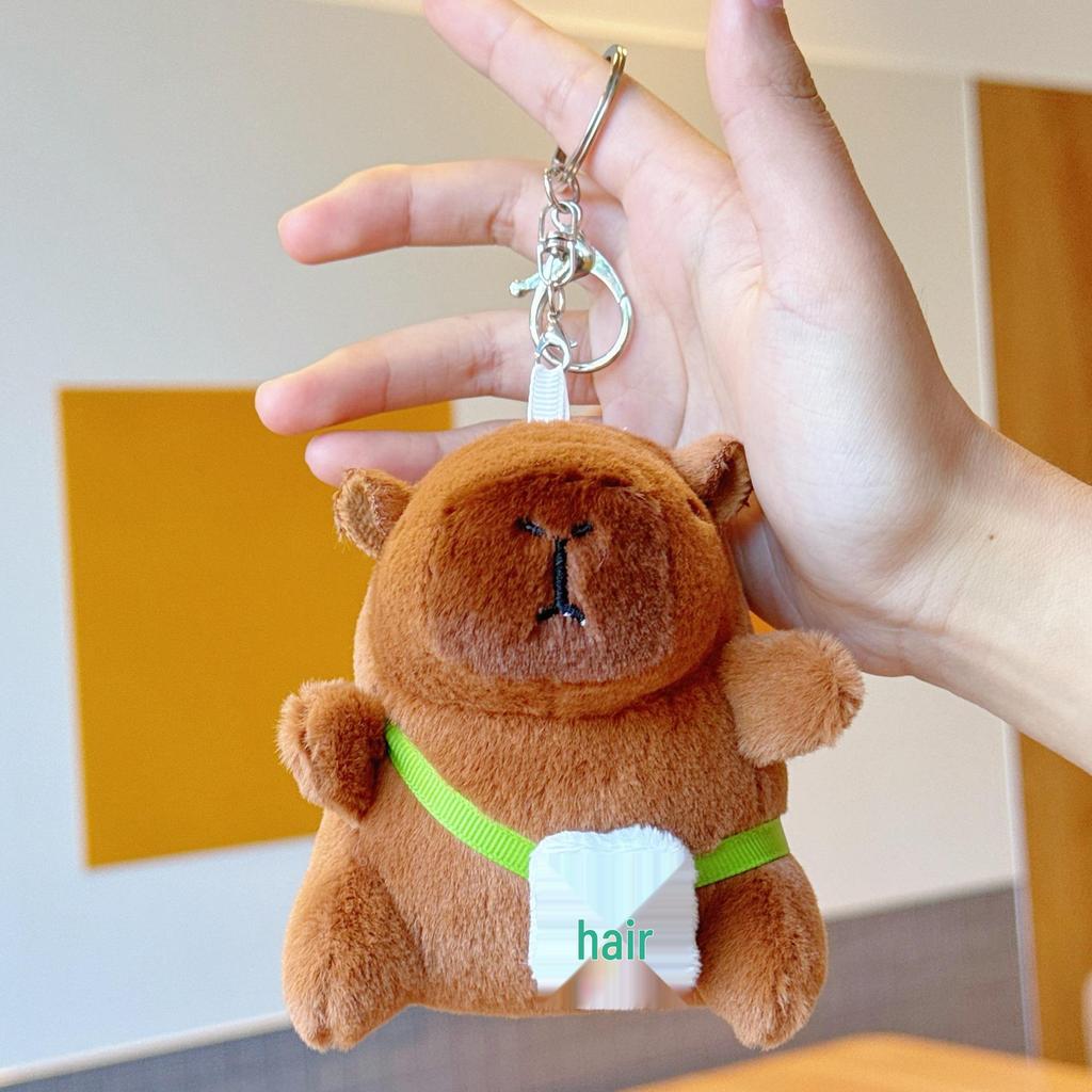 Pingente Capivara Chaveiro de Pelúcia - Presente de Aniversário Boneca de Pano