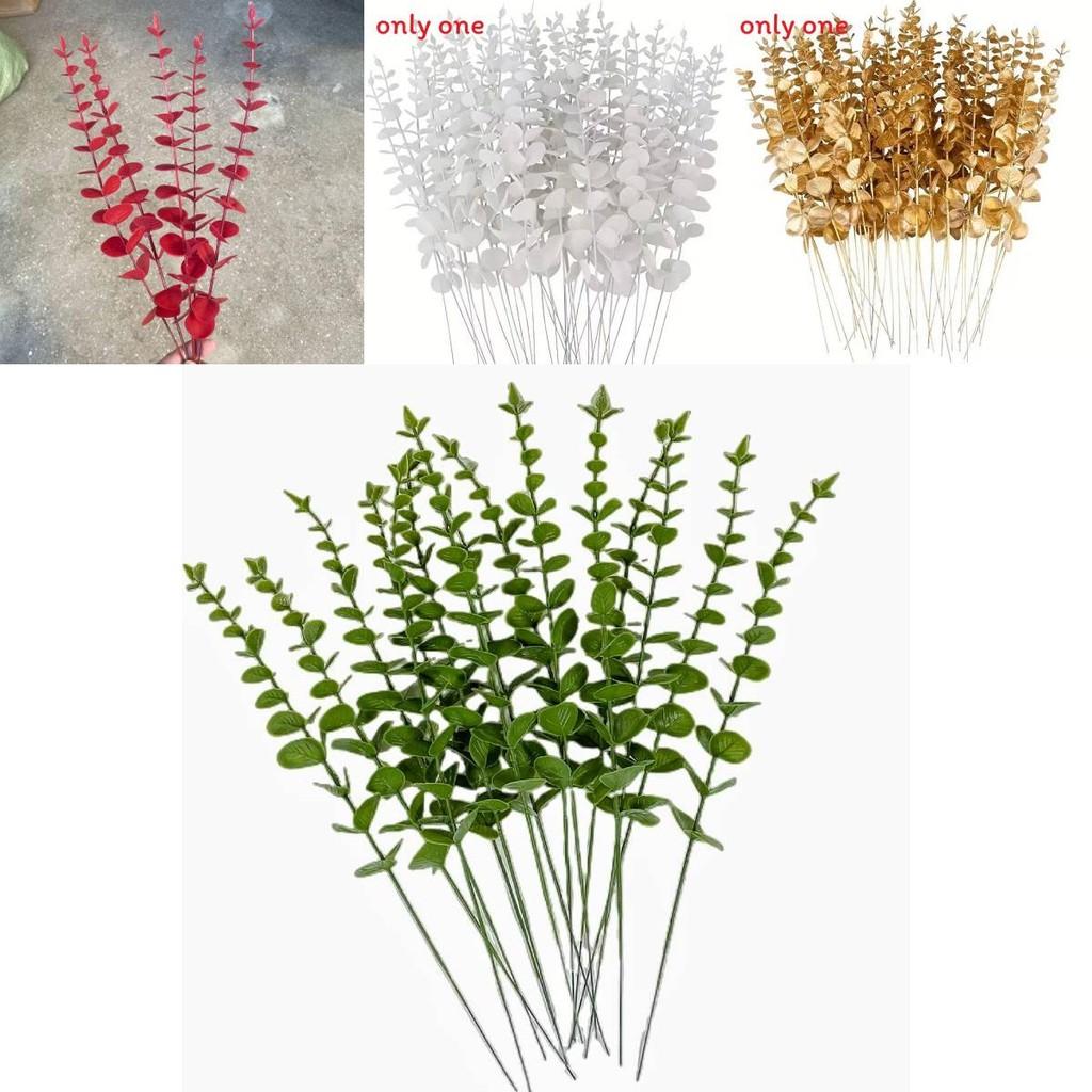 Eucalyptus Spp Branch Artificial Plant With Injection Molding For Holiday Home Decor