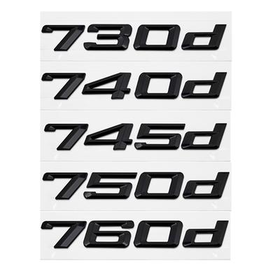 3D ABS Samolepky s logem písmen na kufr auta Znak Odznak Nálepka Pro BMW řady 7 730d 740d 750d E38 E65 E66 F01 F02 G11 G12 Příslušenství iy2