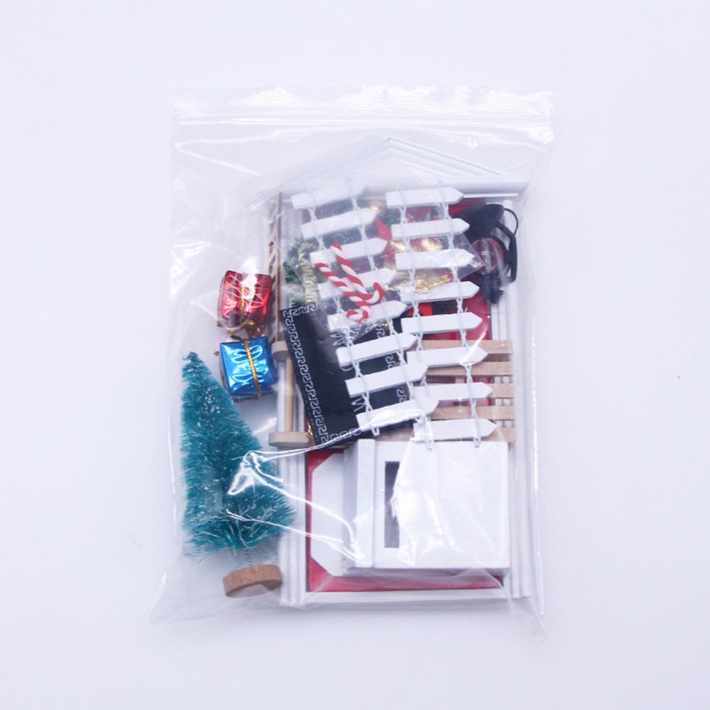 Christmas Elf Door, 2025 New Christmas Elf Wooden Fairy Set Mini Wooden Tiny Door,Christmas Mini Accesories Wooden Door Dollhouse Furniture DIY Craft