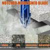 Four-Edged Serrations Drill Bit Set Drilling Tool For Glass Tile and Concrete 6-12mm Multifunction Drill Bit