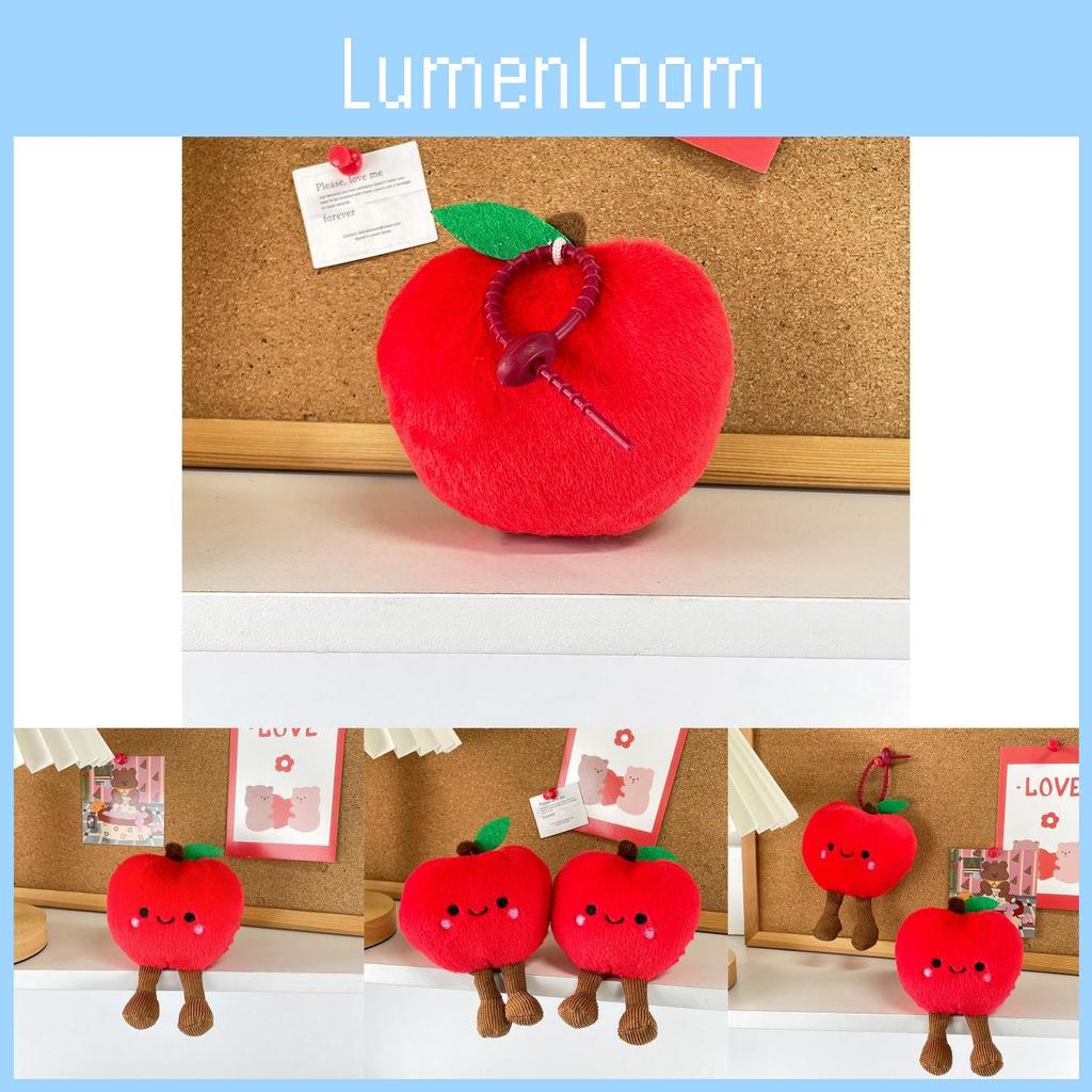 Plush Charming Red Ornament Fun Fruit Doll Bag Accessory For Gifts Holiday