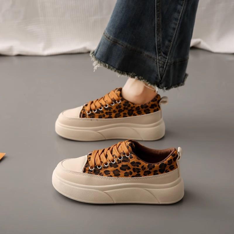 Fashion Comemore 2025 Spring New Thick Bottom Sneakers for Women Casual Flat Heightening Mixed Color Fashion Leisure Sport Women's Shoes