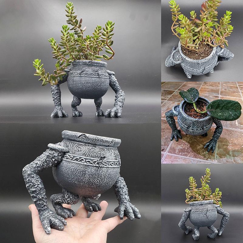 1pcs Flower Pots and Ornaments Creative Garden Planting Pots Yard Home Decorative