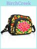 Yunnan Ethnic Embroidered Mini Coin Purse With Dualside Stitching For Daily Use