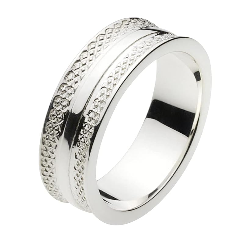 

[Figmart] stylish texture line Ring [Silver 925 silver accessories] fr0138 No. 9