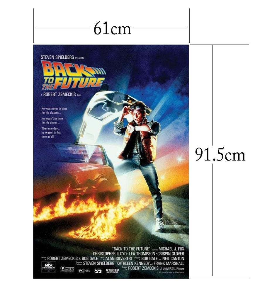 EDEN Back to the Future Large Poster [61 x 91.5cm] [Licensed Product] [Made in the USA] [Parallel Import] [E1071]