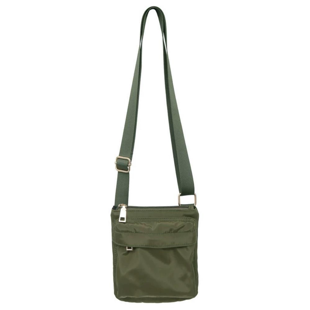 

Корейский стиль кроссбоди чехол для телефона многофункциональная мужская квадратная сумка шикарная нейлоновая сумка через плечо для путешествий зелёный