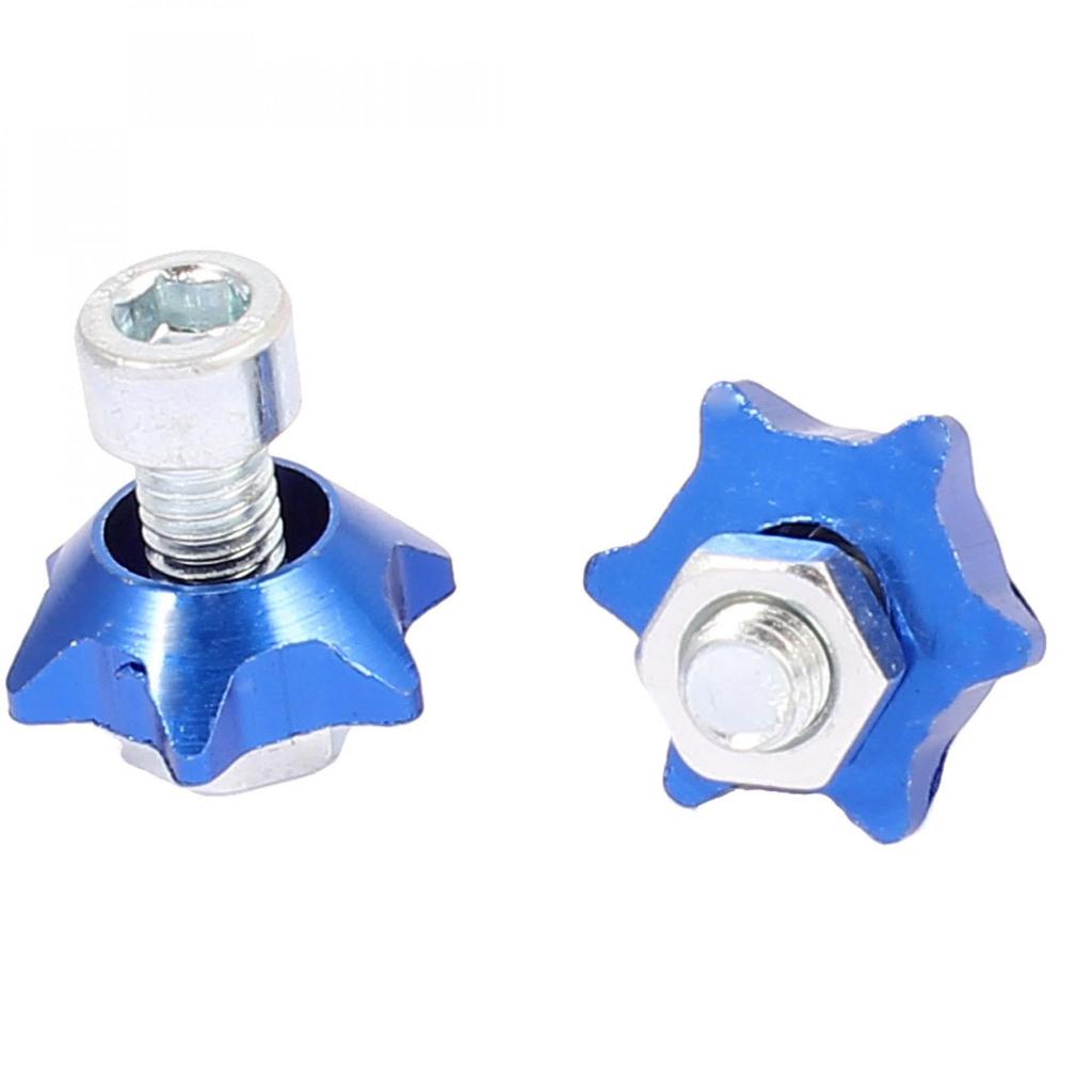 uxcell License Plate Bolt Screws, License Plate Bolt Screws, Screw Cap, Star Design, Blue for Truck Car 8pcs