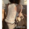 Stylish all-lace back, sexy base tank top, women's inner layer, sexy camisole outerwear, sleeveless top that covers side bust