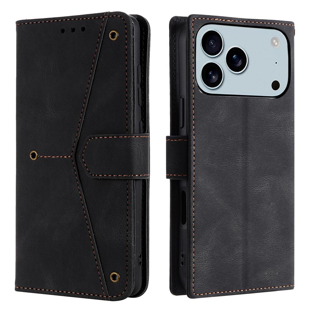 Flip Card Solt Wallet Leather Case For iPhone 17 Pro Max 16 Plus 15 Plus 14 13 12 11 RFID Flip Bag Pocket Stand Hand Strap Cover