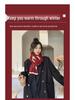 Korean Style Women's Cute Reindeer Knit Scarf: Soft, Versatile Neck Warmer for Autumn and Winter