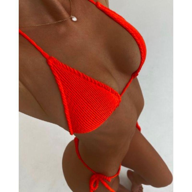 High Waist Bikini Split Swim Suit High Waist Bikini Pure Color Separates Swimwear Swimsuit