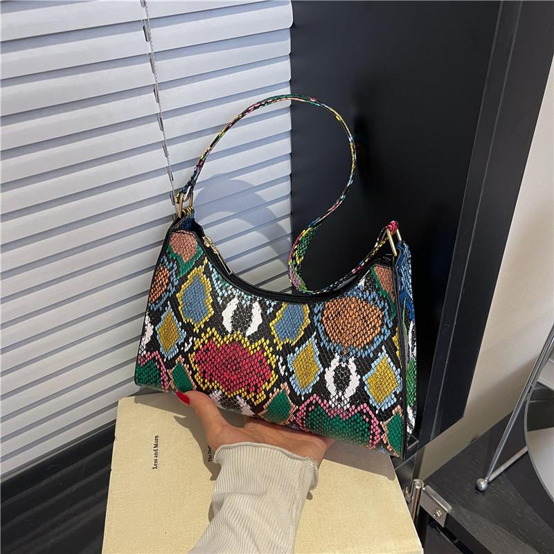 Ethnic style color personalized bag women's 2025 new trendy fashion niche design crossbody casual portable small square bag