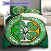 Juego de Funda Nórdica y Colcha del Celtic Football Club Funda de Colcha Funda de Almohada Decoración del Hogar Regalo de Cumpleaños (1 * funda nórdica + 2 * fundas de almohada, sin núcleo)