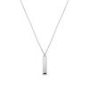 Necklace - LUXENTER - Chiesso - 925 Sterling Silver - Rhodium-Plated Finish - Engraving « The Bag »