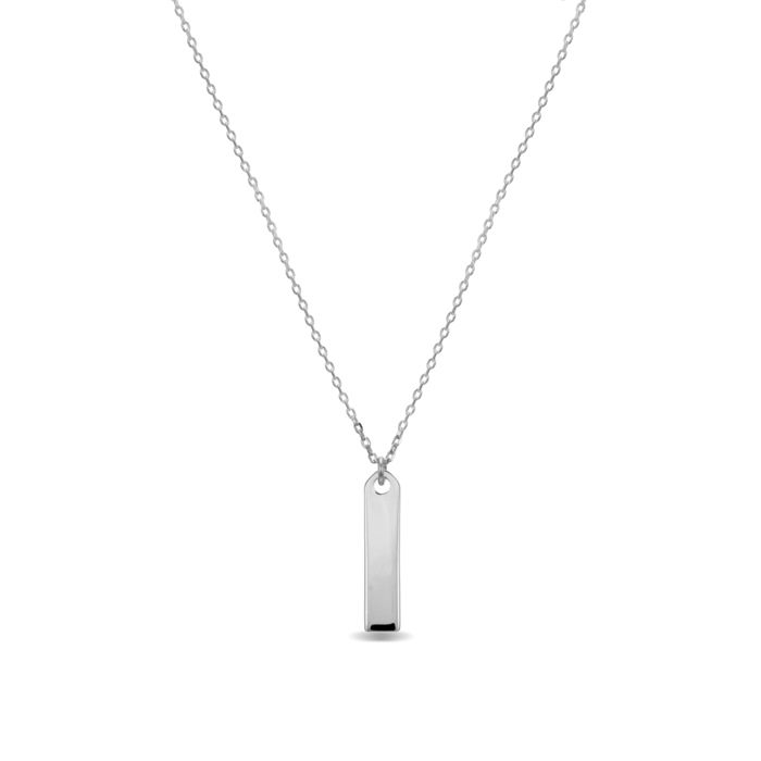 Collier - LUXENTER - Chiesso - Argent sterling 925 - Finition rhodiée - Gravure « Le sac »