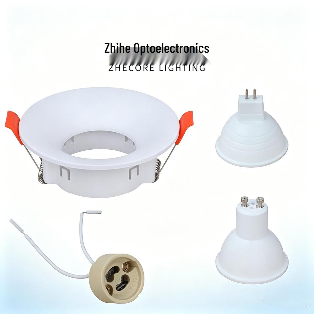 GU10 High-Grade Round Shell MR16 Ceiling Recessed Spotlight Downlight