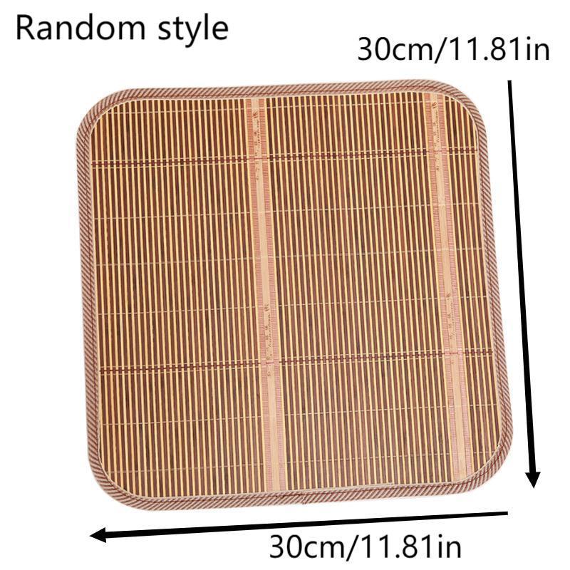 Breathable Bamboo Silk Seat Cushion, Summer Cool Mat for Home Office & Dining Chair Random Style