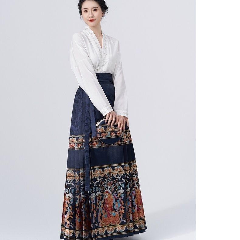 Tanzmethode Tiannv-Thema, verbesserter Hanfu- und Rock-Anzug, Damen-Anzug für die tägliche Arbeit, Pendeln