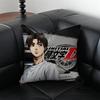 Anime Racing IInitial D Cushion Cover Pillow Case Antidustmite Invisible Zipper Silky Plush Cushion
