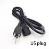 Euro Plug To EU AU Extension Electric LCD Cord 1.5m  For Monitor Printer IEC C13 AC
