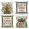Turkey  Pumpkin Thanksgiving Decorative Pillows Pattern Cushion Cover Suitable For Sofa Bedroom Car Pillow Cover