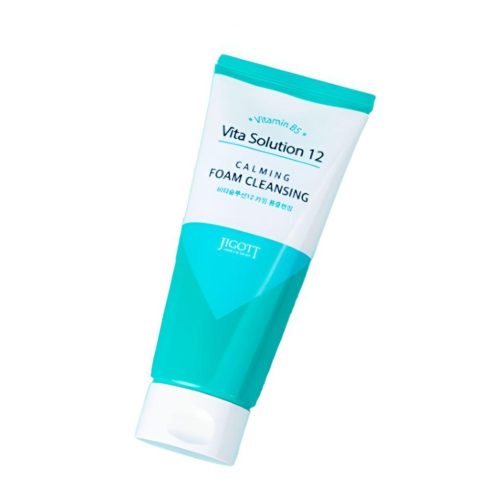 Jigott Vita Solution 12 Calming Foam Cleansing Soothing Hydrating Facial Cleanser 180ml