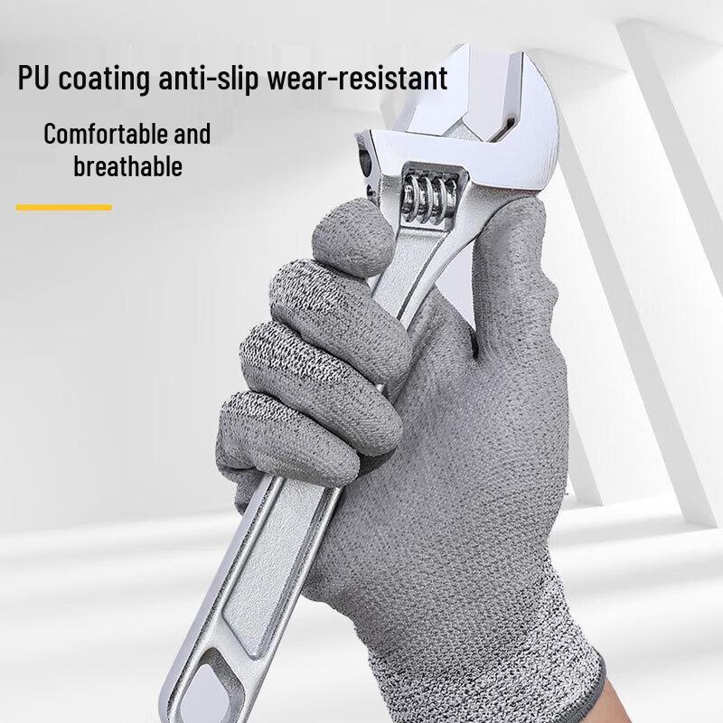 Deli PU Coated Anti-Cut Work Gloves