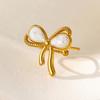 18K Gold-Plated Bow Stainless Steel Ring: European Style, Exquisite & Versatile Index Finger Jewelry