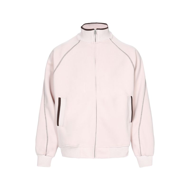 

Dream Made American Hasselblad Style Stand-Up Collar Cardigan Sweatshirt for Men, Heavyweight Casual Sports Jacket for Autumn and Winter Pink([Weight 400g]) XL