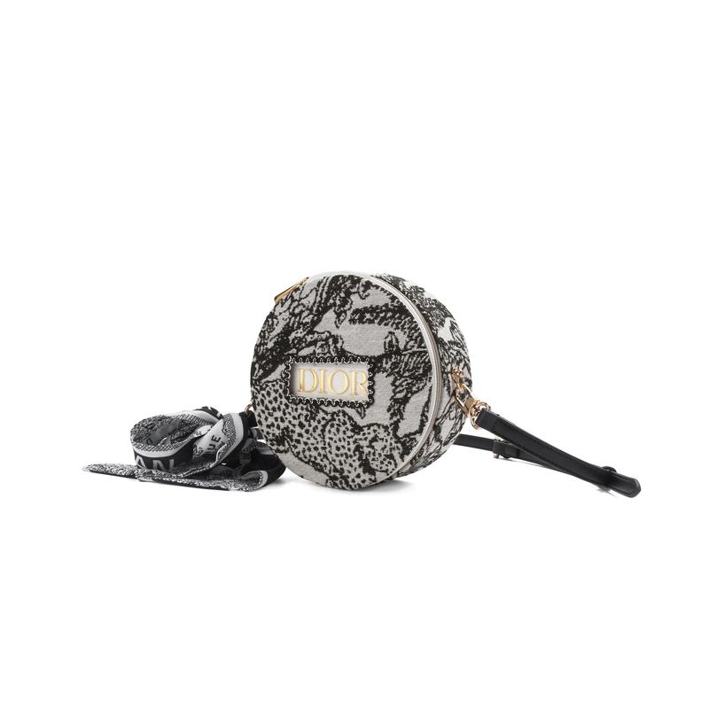 Dior Tasche [Personalisierte Kosmetiktasche] Dingduo Mo Yinghua Sanftes Temperament Vitalitätsmädchen Polyesterfaser Date Pendeln Runde Torte Runde Schönheit